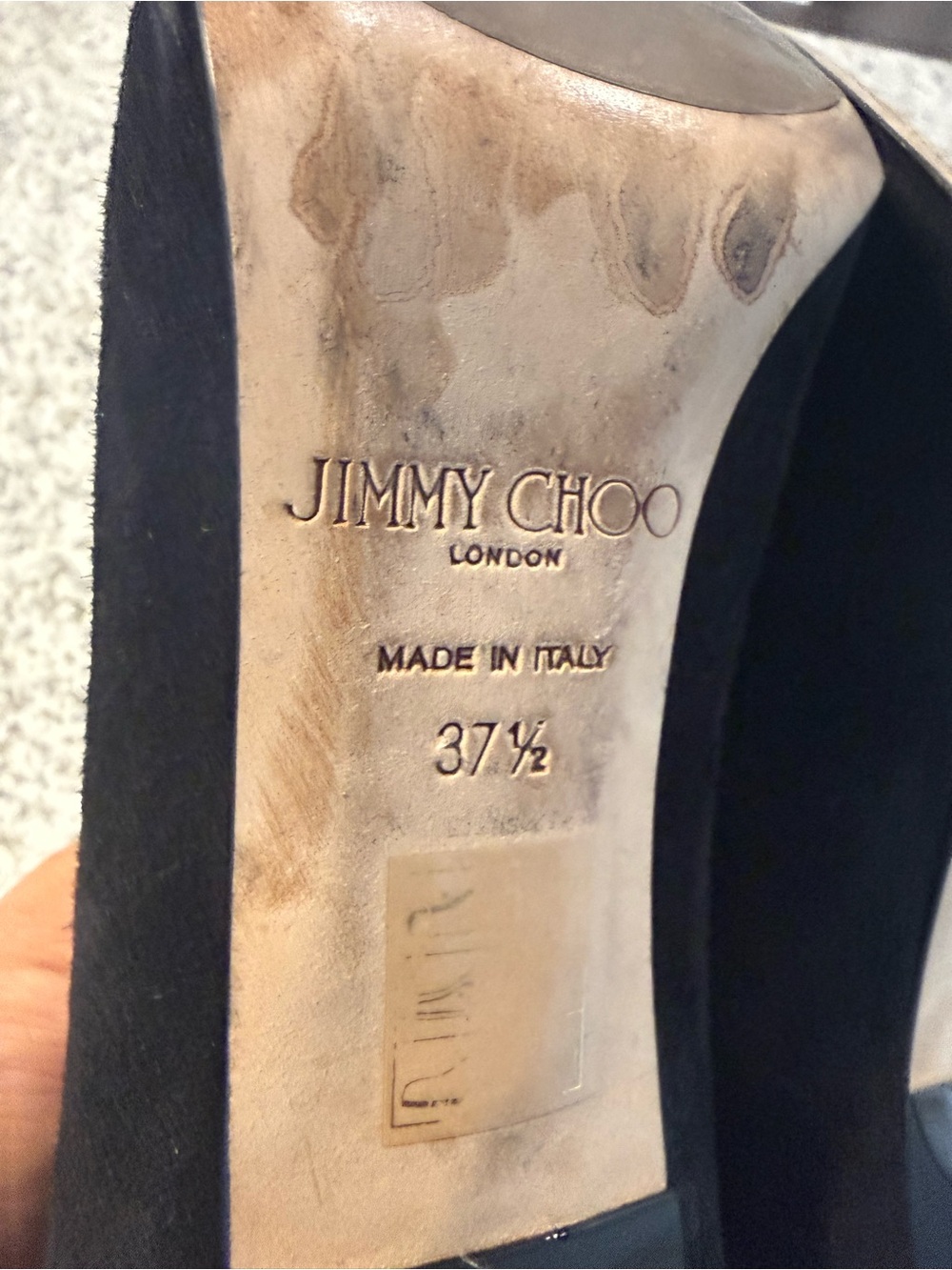 Jimmy Choo Black Suede Stiletto Ankle Booties - Picture 8 of 9